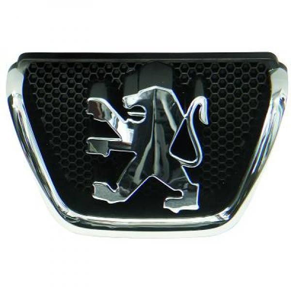 Emblemat,LOGO,znak,LEW przedni atrapy Peugeot 206