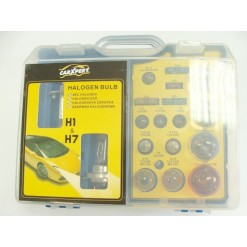 Zestaw żarówek H7 - H1 w eleganckim pudełku
