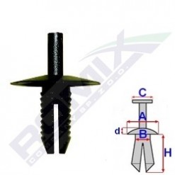 Spinka, kołek rozporowy zderzaka BMW