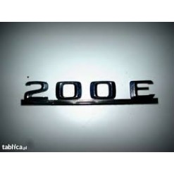 Emblemat, napis 200E Mercedes