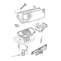 Opornik-rezystor wentylatora dmuchawy nagrzewnicy Opel Vectra B 95-02r  (z klimatyzacją)