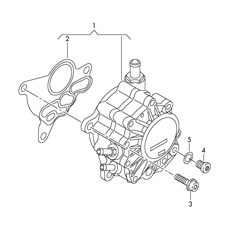 USZCZELKA POD POMPĘ PALIWA (pompy podciśnieniowej VACUM) VAG Audi,Seat,Skoda,VW 2.0TDI