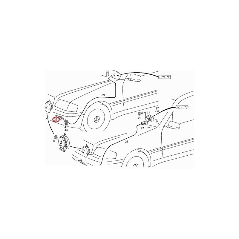 Czujnik temperatury zewnętrznej powietrza Mercedes...,Smart,VW Crafter