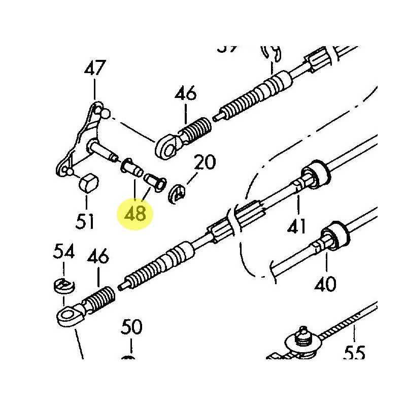 Tulejka wybieraka zmiany biegów Audi A3,Seat Alhambra,Cordoba,Ibiza, Leon,Toledo II,Skoda Fabia,Octavia,VW Bora,Golf IV,Sharan