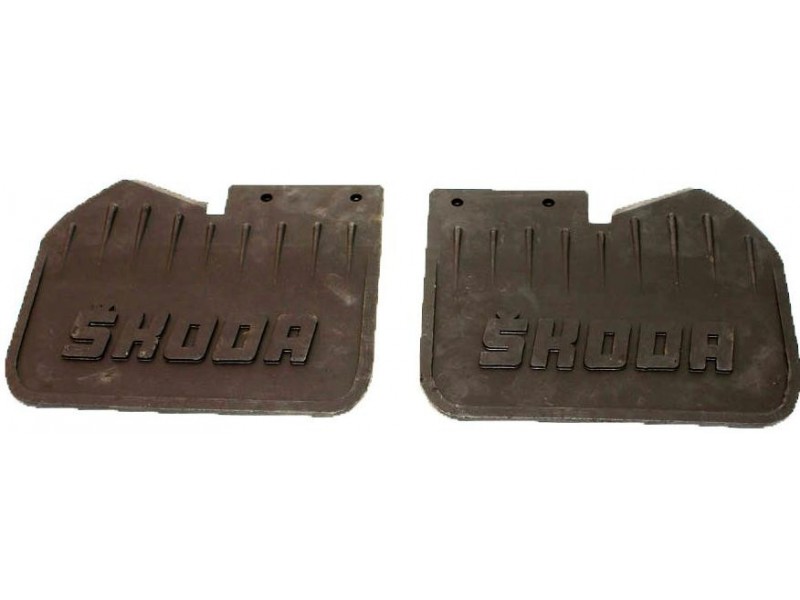 Chlapacze gumowe - fartuchy przeciwbłotne tylnych kół Skoda 105, 120, 130