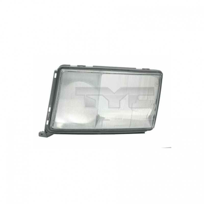 Klosz-szkło-szyba LEWA reflektora przedniego Mercedes 124 84-98r