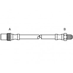 Przewód hamulcowy elastyczny przedni Citroen ZX, Berlingo, C2, C3, C8 (470mm)
