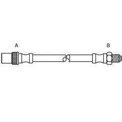 Przewód hamulcowy przedni, elastyczny lewy, prawy Renault Laguna