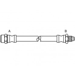 Przewód hamulcowy tylny Audi 100 (242 mm)