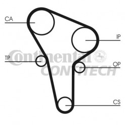 Pasek rozrządu 135z VW, Audi 1,6 D, TD  