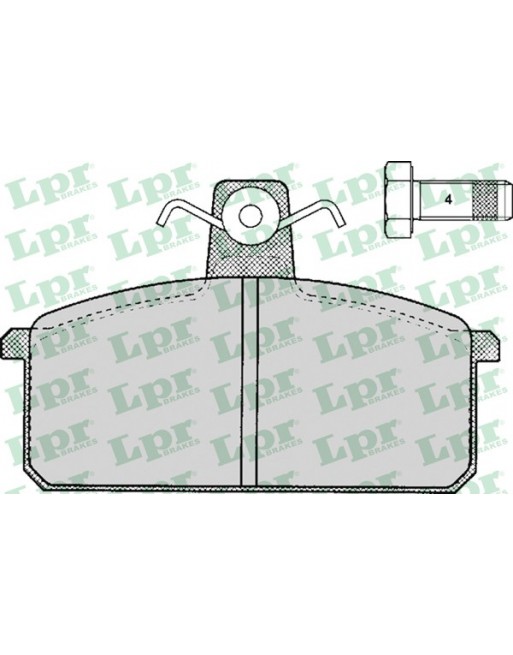 Zestaw klocków hamulcowych przód Lancia, Seat