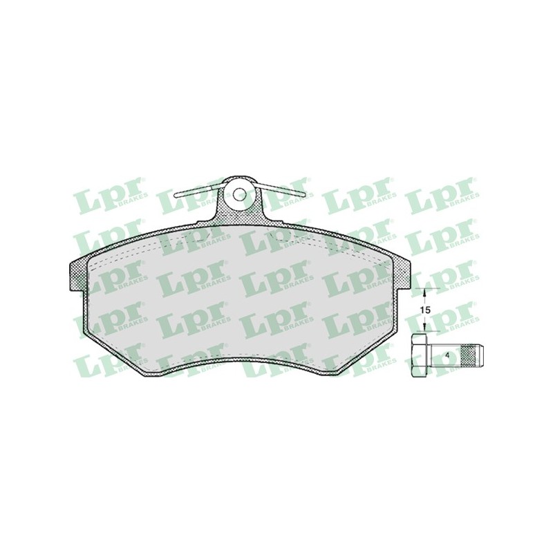 Zestaw klocków hamulcowych przód Audi, Seat, VW