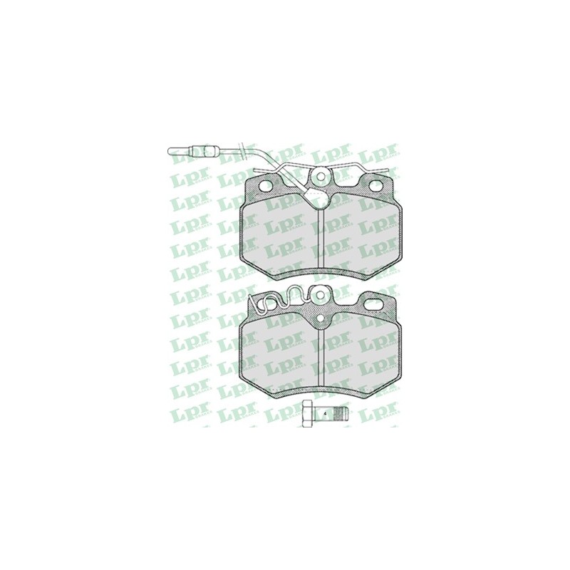 Zestaw klocków hamulcowych przód Peugeot