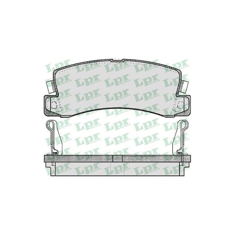 Zestaw klocków hamulcowych tył Lexus, Toyota