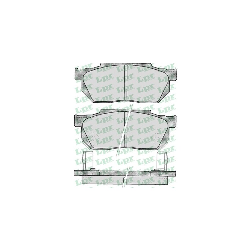 Zestaw klocków hamulcowych przód Honda Prelude II