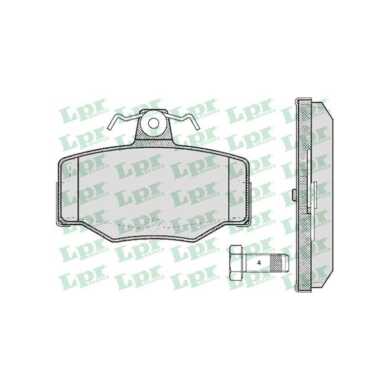 Zestaw klocków hamulcowych tył Nissan Almera, Primera