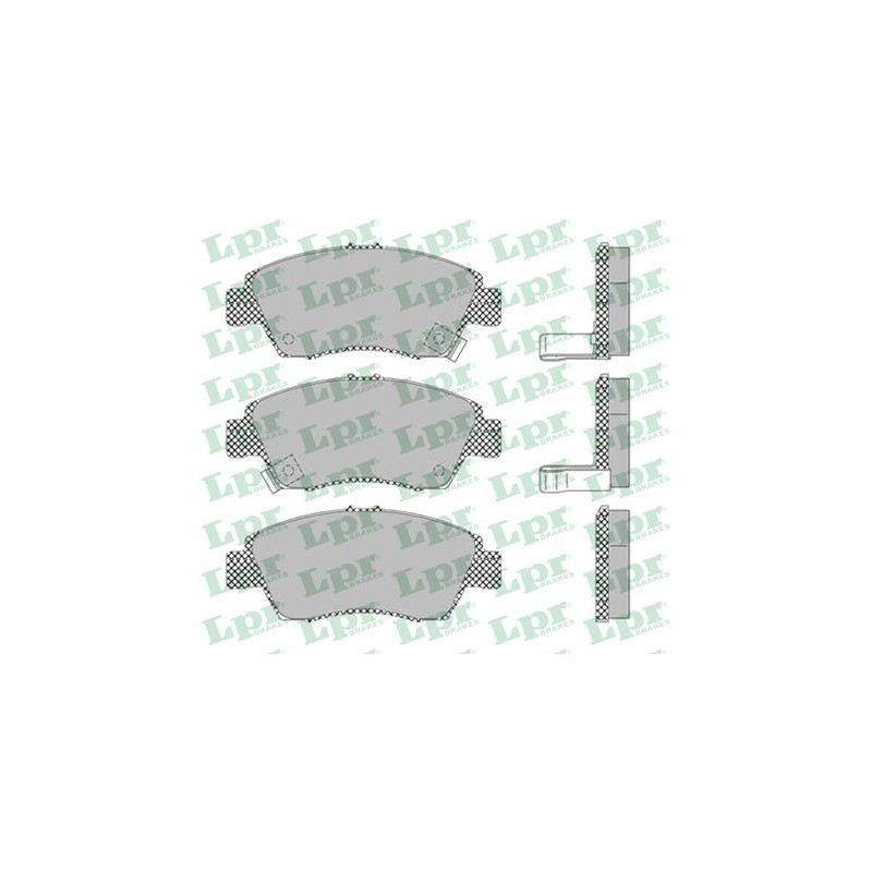 Zestaw klocków hamulcowych przód Honda Civic, CRX