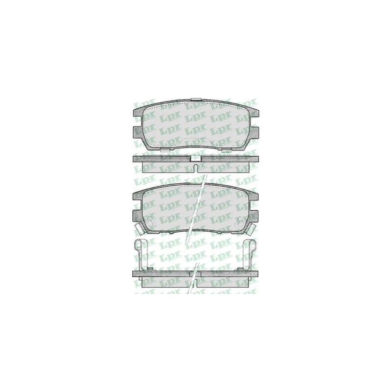 Zestaw klocków hamulcowych tył Mitsubishi Pajero II