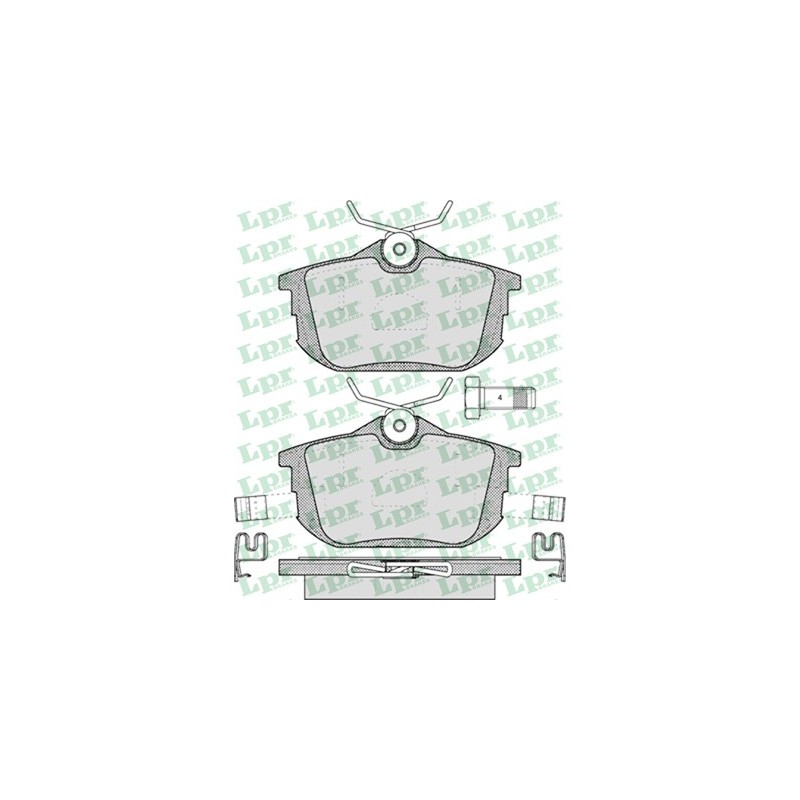 Zestaw klocków hamulcowych tył Smart, Volvo, Mitsubishi