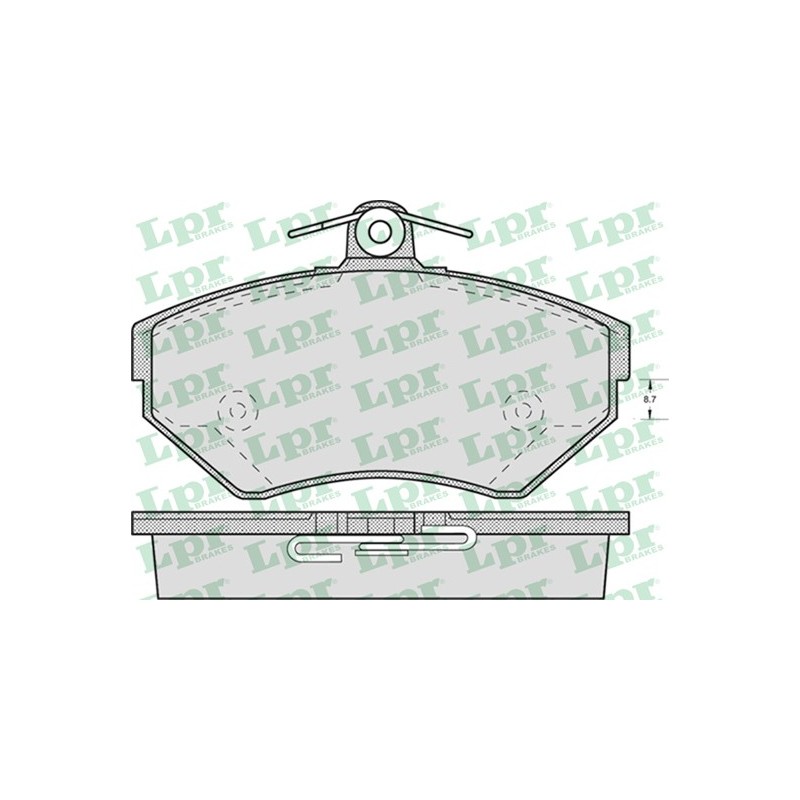 Zestaw klocków hamulcowych przód Audi, Seat, VW