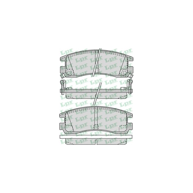 Zestaw klocków hamulcowych tył Opel, Pontiac, Chevrolet