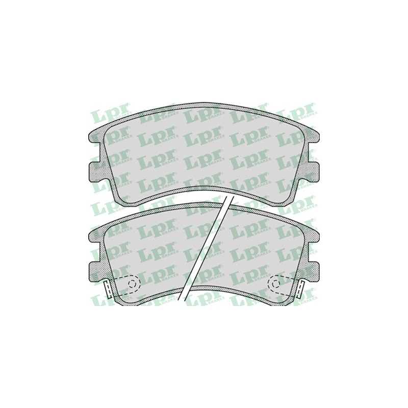 Zestaw klocków hamulcowych przód Mazda 6