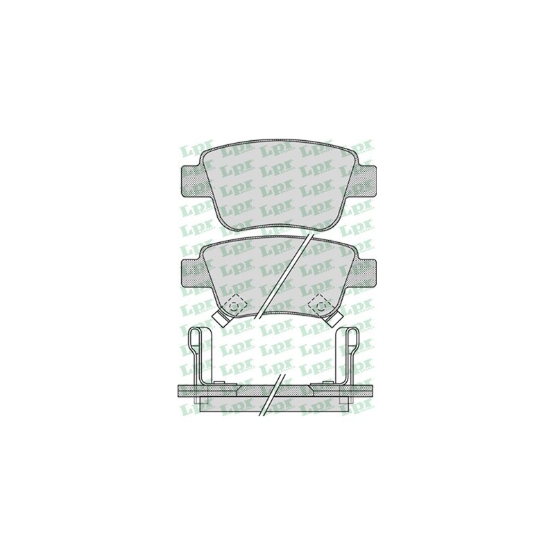 Zestaw klocków hamulcowych tył Toyota Avensis, Corolla