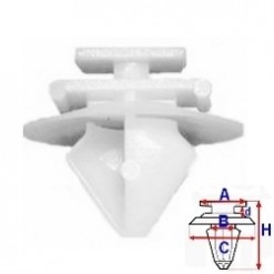 Spinka listwy bocznej Citroen, Peugeot, Fiat, Lancia