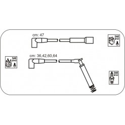 Przewody zapłonowe KPL OPEL ASTRA COMBO VECTRA A 1.6 
