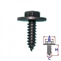 Wkręt montażowy uniwersalny fi 4