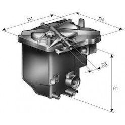 Filtr paliwa PEUGEOT 407 1.6 HDI 8/04-, FORD FOCUS II/C-MAX 1.6TDCi -09/05/ CITROEN 1,6 HDI 