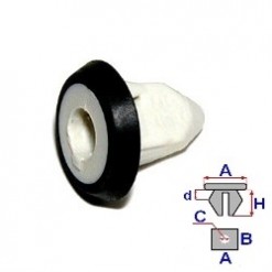 Kostka montażowa poszycia tapicerskiego drzwi Audi, Seat, Skoda, VW