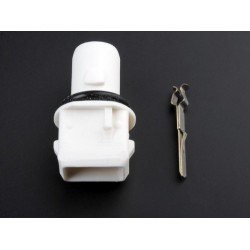 Oprawka żarówki 12V W5W całoszklanej-bezcokołowej ze złączem hermetycznym DAF,FORD,FIAT...i inne (uniwersalna)